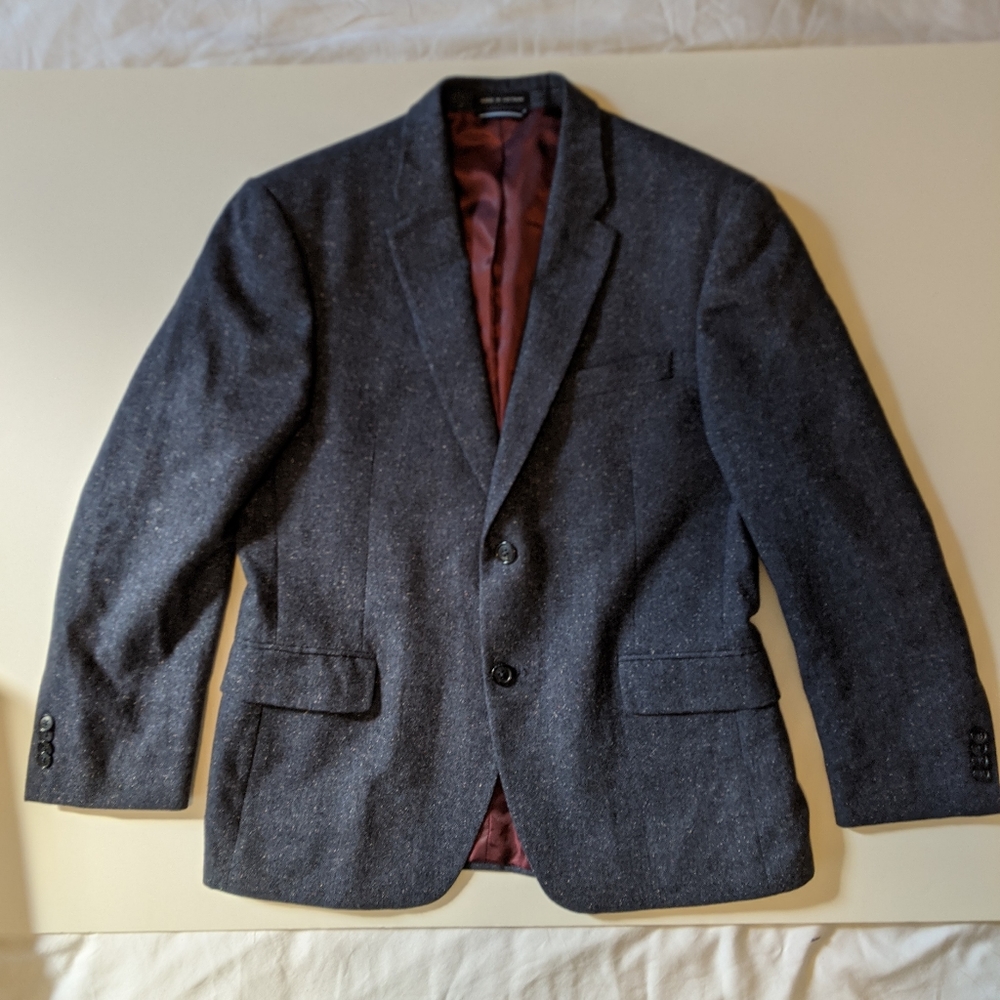 Tommy Hilfiger Tweed Blazer - Navy -42